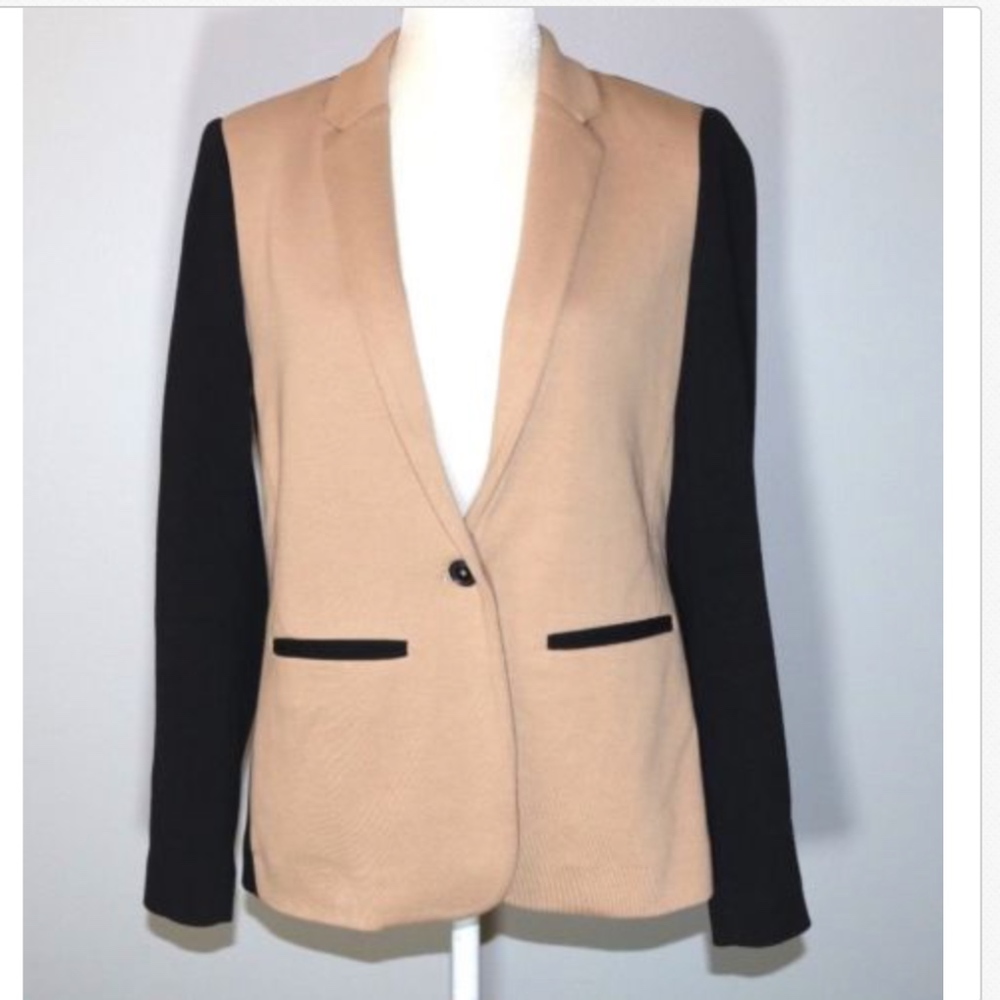 Womens J.CREW Blazer  Sleeves Color Block Jacket